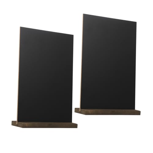 Operitacx 2 Stück kleine Tafelschilder mit Ständer Kreideschilder für den Essenstisch Mini-Tafelschild dekorative Tafel Kreidebrett Hochzeitszeichen Tafelcafés Partyschilder MDF Schwarz Operitacx 2 Stück kleine Tafelschilder mit Ständer Kreideschilder für den Essenstisch Mini-Tafelschild dekorative Tafel Kreidebrett Hochzeitszeichen Tafelcafés Partyschilder MDF Schwarz von Operitacx