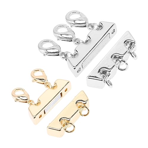 Operitacx 2 Stück magnetische Halskette Magnetischer Schmuckverschluss Schichtung Magnetischer Halskettenverschluss Kettenseparator zum Schichten geschichteter Magnetverschluss für Halskette Operitacx 2 Stück magnetische Halskette Magnetischer Schmuckverschluss Schichtung Magnetischer Halskettenverschluss Kettenseparator zum Schichten geschichteter Magnetverschluss für Halskette von Operitacx