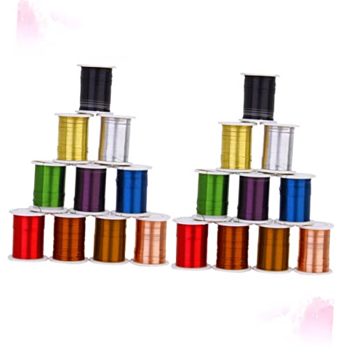 Operitacx 20 Rollen Bunte Kupferdraht Schnur Diy Bead Faden für Schmuckherstellung Flexibles und Langlebiges Bastelzubehör für Kreative Projekte und Zufällige Farbe Operitacx 20 Rollen Bunte Kupferdraht Schnur Diy Bead Faden für Schmuckherstellung Flexibles und Langlebiges Bastelzubehör für Kreative Projekte und Zufällige Farbe von Operitacx