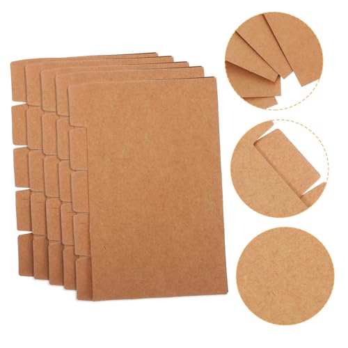 Operitacx 20 Sätze Papier Trennblätter für Ordner mit Praktischen Indexkarten Kraftpapier für Organisation und Notizen Langlebig und Vielseitig Einsetzbar von Operitacx