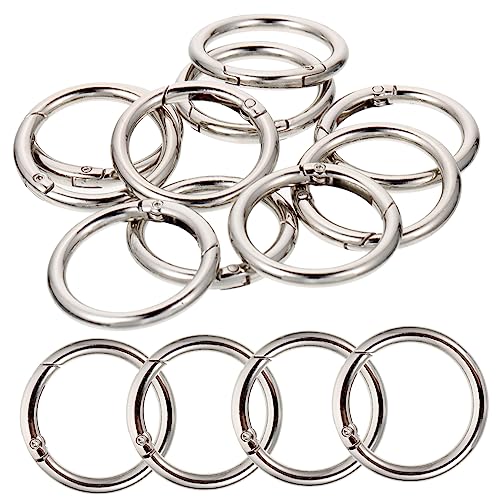 Operitacx 20 Stck. Teiliges Flacher Metall Schlüsselringe mit Federverschluss Robuste Runde Schlüsselanhänger zum Basteln von Schlüsselketten und Zubehör für Taschen Hundeleinen Sportgurte Operitacx 20 Stck. Teiliges Flacher Metall Schlüsselringe mit Federverschluss Robuste Runde Schlüsselanhänger zum Basteln von Schlüsselketten und Zubehör für Taschen Hundeleinen Sportgurte von Operitacx