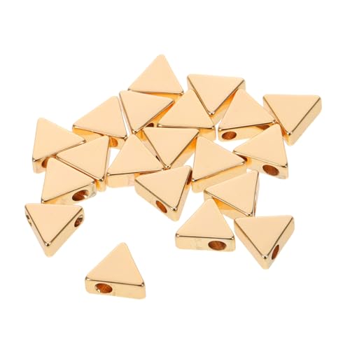 Operitacx 20 Stück Dreieck Spacer Perlen Goldplattiert Kupfer Schmuckherstellung Zubehör für DIY Armbänder Halsketten Ohrringe Operitacx 20 Stück Dreieck Spacer Perlen Goldplattiert Kupfer Schmuckherstellung Zubehör für DIY Armbänder Halsketten Ohrringe von Operitacx