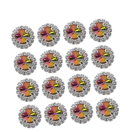 Operitacx 20 Stück Flatback Runde Rhinestones Iridescent für DIY Bastelprojekte Hochzeits und Partydekoration Table Scatter Kunsthandwerk Schmuckherstellung von Operitacx