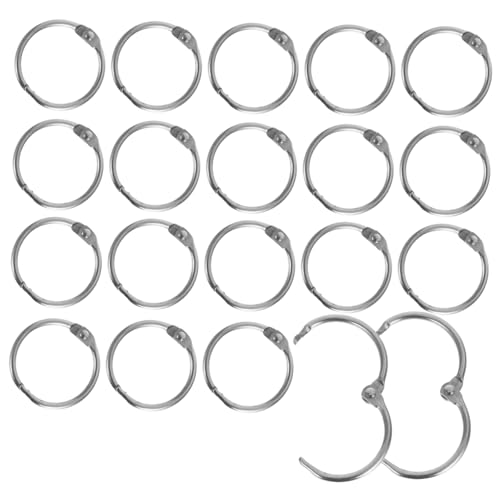 Operitacx 20 Stück Flexible Buchringe für Scrapbooks Karteikarten Schnellhefter Praktische Bürobedarfslösung zur Dokumentenorganisation Operitacx 20 Stück Flexible Buchringe für Scrapbooks Karteikarten Schnellhefter Praktische Bürobedarfslösung zur Dokumentenorganisation von Operitacx