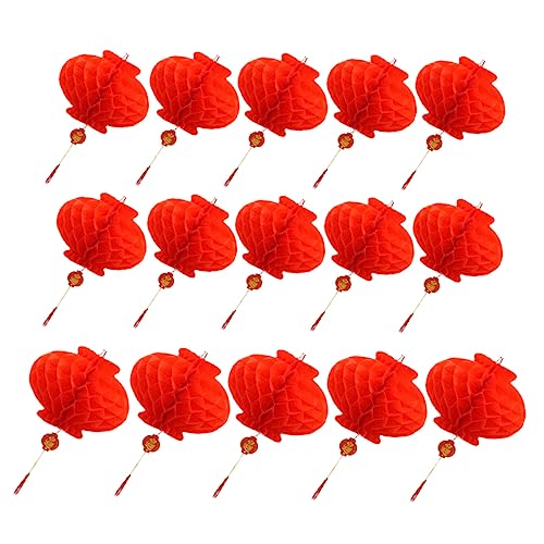 Operitacx 20 Stück Hängende Rote Papierlaternen Chinesische Neujahrsdekorationen Honeycomb Design Festtagsatmosphäre für Frühlingsfest und Feiertage Operitacx 20 Stück Hängende Rote Papierlaternen Chinesische Neujahrsdekorationen Honeycomb Design Festtagsatmosphäre für Frühlingsfest und Feiertage von Operitacx