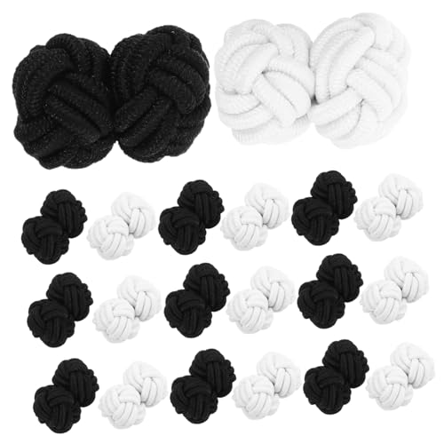 Operitacx 20 Stück Handgefertigte Runde Knopfverzierungen für Nähzubehör für Modebewusste Outfits Schwarze Weiße Knöpfe Operitacx 20 Stück Handgefertigte Runde Knopfverzierungen für Nähzubehör für Modebewusste Outfits Schwarze Weiße Knöpfe von Operitacx