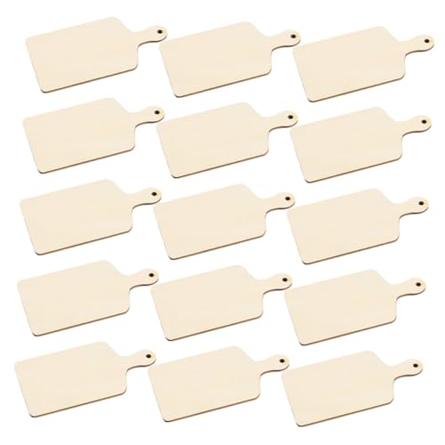 Operitacx 20 Stück Mini Holzschneidebretter Unbehandelte Holzplatten für Diy Bastelprojekte Lehrmaterialien und Kreative Dekoration Vielseitig Einsetzbar für Erwachsene von Operitacx