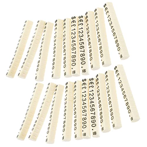 Operitacx 20 Stück Preisdisplay Würfel für Schmuck Lebensmittel und Bekleidung Klare Preisschilder für Einzelhandel und Supermärkte für Präsentation von Preisen und Angeboten von Operitacx