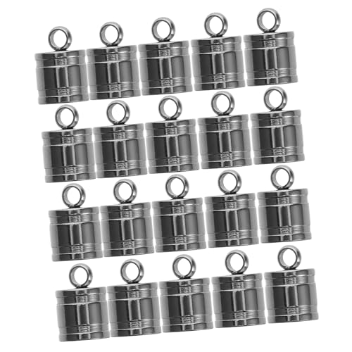 Operitacx 20 Stück Schmuckzubehör für Armbänder und Langlebige und Dekorative Endkappen für Lederbänder und Einfache Befestigung für DIY Schmuckherstellung Operitacx 20 Stück Schmuckzubehör für Armbänder und Langlebige und Dekorative Endkappen für Lederbänder und Einfache Befestigung für DIY Schmuckherstellung von Operitacx