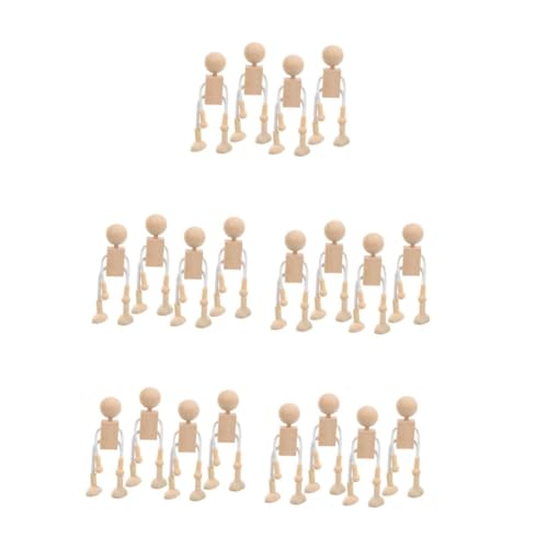 Operitacx 20 Stück Teiliges Diy Holzpuppen Unfertige Holzfiguren Roboter Bastelspielzeug für Bemalbare Gliederpuppen Handwerk und Pädagogisches Malspielzeug Operitacx 20 Stück Teiliges Diy Holzpuppen Unfertige Holzfiguren Roboter Bastelspielzeug für Bemalbare Gliederpuppen Handwerk und Pädagogisches Malspielzeug von Operitacx