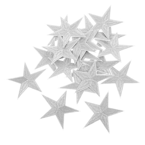 Operitacx 20 Stück Teiliges Gestickte Stern Aufnäher Silberfarbene Bügelapplikationen für Kleidung Rucksäcke Hüte und Jacken DIY Reparatur Dekorationspatches Operitacx 20 Stück Teiliges Gestickte Stern Aufnäher Silberfarbene Bügelapplikationen für Kleidung Rucksäcke Hüte und Jacken DIY Reparatur Dekorationspatches von Operitacx
