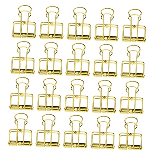 Operitacx 20 Stück Teiliges Goldene Büroklammern aus Dekorative Papierklemmen für Büro und Schule Kreatives Design für Zuhause und Arbeit Praktisch und Größenoption von Operitacx
