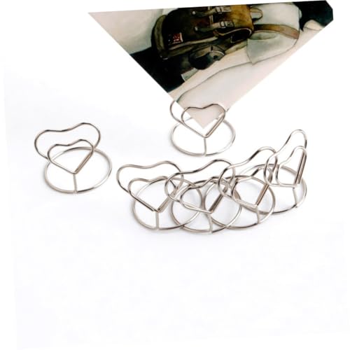 Operitacx 20 Stück Teiliges Herzförmige Draht notizhalter Wiederverwendbar Tischkartenhalter Memo Menükartenclips für Hochzeit Geburtstag Restaurant Party Dekoration Silber Operitacx 20 Stück Teiliges Herzförmige Draht notizhalter Wiederverwendbar Tischkartenhalter Memo Menükartenclips für Hochzeit Geburtstag Restaurant Party Dekoration Silber von Operitacx