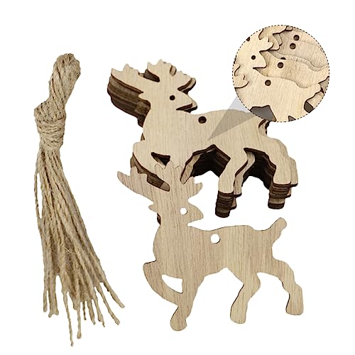 Operitacx 20 Stück Teiliges Holz DIY Set mit Filigranen Hohlen Elch Hängern Handgefertigte Weihnachtsdeko zum Basteln Aufhängen Foto Requisiten Geeignet Naturbelassene Holzkunstwerke für Operitacx 20 Stück Teiliges Holz DIY Set mit Filigranen Hohlen Elch Hängern Handgefertigte Weihnachtsdeko zum Basteln Aufhängen Foto Requisiten Geeignet Naturbelassene Holzkunstwerke für von Operitacx