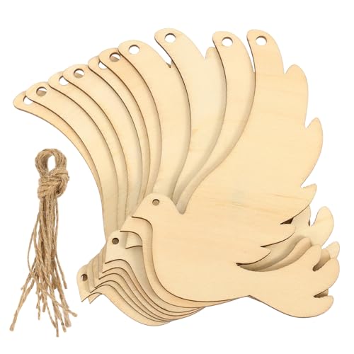 Operitacx 20 Stück Teiliges Holzanhänger Vogelform Unlackierte Holzscheiben DIY Bastelverzierung Aufhängen Natürliche Holzdeko für Party und Wohnraumgestaltung Operitacx 20 Stück Teiliges Holzanhänger Vogelform Unlackierte Holzscheiben DIY Bastelverzierung Aufhängen Natürliche Holzdeko für Party und Wohnraumgestaltung von Operitacx