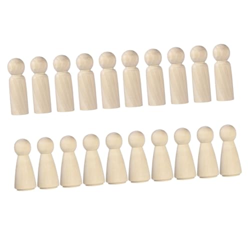 Operitacx 20 Stück Teiliges Holzfiguren DIY Holzpuppen zum Bemalen Leichte Glatte Oberfläche Kindgerechtes Malspielzeug Kreativität und Feinmotorik für Jungen und Mädchenfiguren Operitacx 20 Stück Teiliges Holzfiguren DIY Holzpuppen zum Bemalen Leichte Glatte Oberfläche Kindgerechtes Malspielzeug Kreativität und Feinmotorik für Jungen und Mädchenfiguren von Operitacx