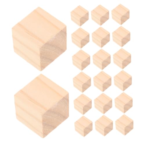 Operitacx 20 Stück Teiliges Holzklötze Unlackierte Quadratische Holzklötzchen für DIY Basteln Montessori Lernspielzeug Motorikförderung Kreative Holzbausteine Operitacx 20 Stück Teiliges Holzklötze Unlackierte Quadratische Holzklötzchen für DIY Basteln Montessori Lernspielzeug Motorikförderung Kreative Holzbausteine von Operitacx