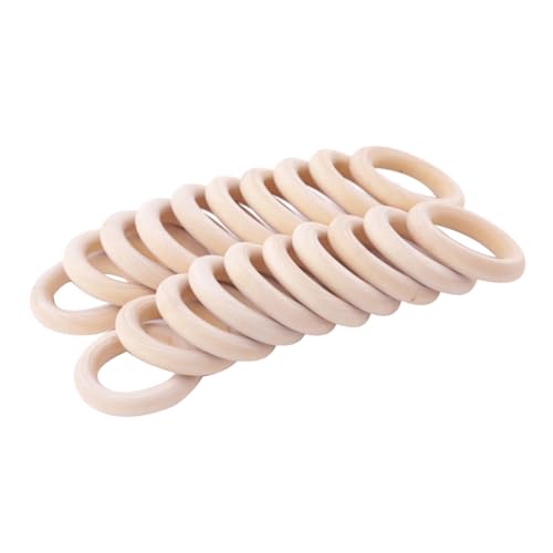 Operitacx 20 Stück Teiliges Holzringe Naturbelassene DIY Holzringe zum Basteln Hängende Anhänger für Schmuck Wanddekoration Makramee und Kreative Handwerksprojekte Operitacx 20 Stück Teiliges Holzringe Naturbelassene DIY Holzringe zum Basteln Hängende Anhänger für Schmuck Wanddekoration Makramee und Kreative Handwerksprojekte von Operitacx