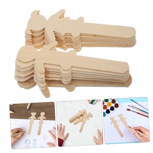 Operitacx 20 Stück Teiliges Jungen Mädchen zum Bemalen Basteln Holz deko für DIY Projekte Kunsthandwerk Holzstiele Bastelsets Kreative Raumdekoration Operitacx 20 Stück Teiliges Jungen Mädchen zum Bemalen Basteln Holz deko für DIY Projekte Kunsthandwerk Holzstiele Bastelsets Kreative Raumdekoration von Operitacx