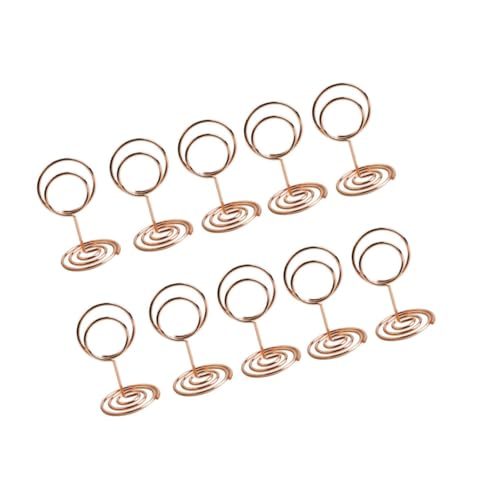 Operitacx 20 Stück Teiliges Memo clip Metall mit Stabilem Sockel Rosegoldfarbene Tischkartenhalter für Notizen Fotos Menükarten für Büro Hochzeit und Partydekoration Operitacx 20 Stück Teiliges Memo clip Metall mit Stabilem Sockel Rosegoldfarbene Tischkartenhalter für Notizen Fotos Menükarten für Büro Hochzeit und Partydekoration von Operitacx