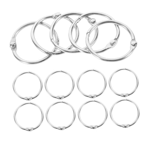 Operitacx 20 Stück Teiliges Metall Buchringe mit Klappverschluss Stabile Binder Ringe für Notizbücher Karteikarten Scrapbooking Ordnerbindung Langlebig und Einfach zu Bedienen Operitacx 20 Stück Teiliges Metall Buchringe mit Klappverschluss Stabile Binder Ringe für Notizbücher Karteikarten Scrapbooking Ordnerbindung Langlebig und Einfach zu Bedienen von Operitacx
