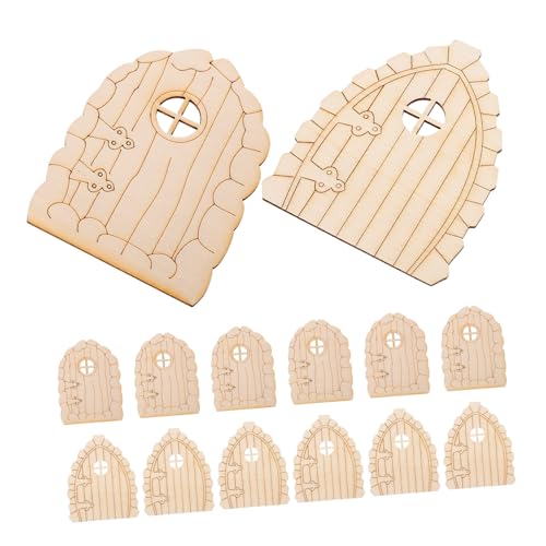 Operitacx 20 Stück Teiliges Miniatur Holz Feentüren zum Bemalen DIY Garten Dekoration Detailreiche Elfenhaus Fenster Wetterfest für Indoor und Outdoor für Garten Baumstumpf und Puppenhäuser Operitacx 20 Stück Teiliges Miniatur Holz Feentüren zum Bemalen DIY Garten Dekoration Detailreiche Elfenhaus Fenster Wetterfest für Indoor und Outdoor für Garten Baumstumpf und Puppenhäuser von Operitacx