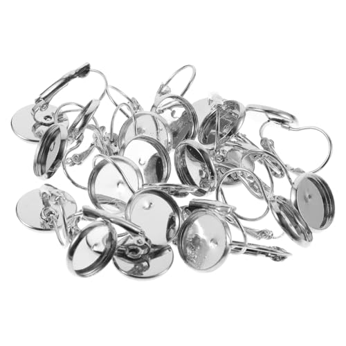 Operitacx 20 Stück Teiliges Ohrhaken mit Silbernen Bezel Ohrsteckern Robustem Leichte Diy Ohrhänger Fassung für Individuelles Schmuckdesign und Geschenkherstellung Operitacx 20 Stück Teiliges Ohrhaken mit Silbernen Bezel Ohrsteckern Robustem Leichte Diy Ohrhänger Fassung für Individuelles Schmuckdesign und Geschenkherstellung von Operitacx