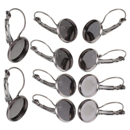 Operitacx 20 Stück Teiliges Ohrring Bezel Trays aus Robustem Eisen Runde Lünette Basis für DIY Schmuckherstellung Langlebig Elegant zum Personalisierten Ohrring Basteln und Ersatz Operitacx 20 Stück Teiliges Ohrring Bezel Trays aus Robustem Eisen Runde Lünette Basis für DIY Schmuckherstellung Langlebig Elegant zum Personalisierten Ohrring Basteln und Ersatz von Operitacx