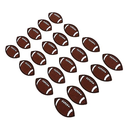 Operitacx 20 Stück Teiliges Rugby Förmige Polyester Patches zum Aufbügeln Strapazierfähige Kleidungs und Rucksackaufnäher Geeignet für Reparatur und Dekoration von Jeans und Textilien Operitacx 20 Stück Teiliges Rugby Förmige Polyester Patches zum Aufbügeln Strapazierfähige Kleidungs und Rucksackaufnäher Geeignet für Reparatur und Dekoration von Jeans und Textilien von Operitacx