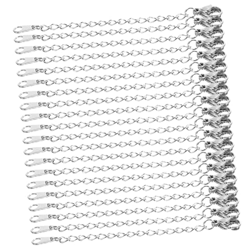 Operitacx 20 Stück Teiliges Schmuckverlängerungsketten mit Karabinerverschluss DIY Armband und Halsketten Zubehör für Einfache Verlängerung und Reparatur Glänzend Poliert Vielseitig Operitacx 20 Stück Teiliges Schmuckverlängerungsketten mit Karabinerverschluss DIY Armband und Halsketten Zubehör für Einfache Verlängerung und Reparatur Glänzend Poliert Vielseitig von Operitacx