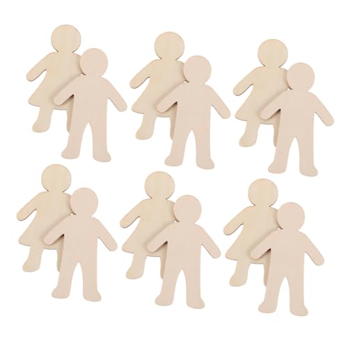 Operitacx 20 Stück Unlackierte Holz Ausschnitte Jungen und Mädchenformen für Malprojekte für Heimdekoration Operitacx 20 Stück Unlackierte Holz Ausschnitte Jungen und Mädchenformen für Malprojekte für Heimdekoration von Operitacx
