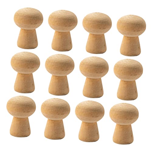 Operitacx 20 Stück holziger Pilz künstliche Pflanzen Kunstpflanzen drinnen bastelbedarf holzfiguren bastelset pilzförmige unfertige Holzspielzeuge pilzdekor aus holz für DIY Bambus Khaki Operitacx 20 Stück holziger Pilz künstliche Pflanzen Kunstpflanzen drinnen bastelbedarf holzfiguren bastelset pilzförmige unfertige Holzspielzeuge pilzdekor aus holz für DIY Bambus Khaki von Operitacx