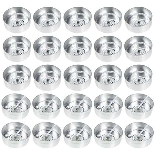 Operitacx 200 Stück Aluminium-Teelichtbecher Metall-Kerzendosenbehälter Mit 200 Stück Kerzendochten Zur Kerzenherstellung Operitacx 200 Stück Aluminium-Teelichtbecher Metall-Kerzendosenbehälter Mit 200 Stück Kerzendochten Zur Kerzenherstellung von Operitacx