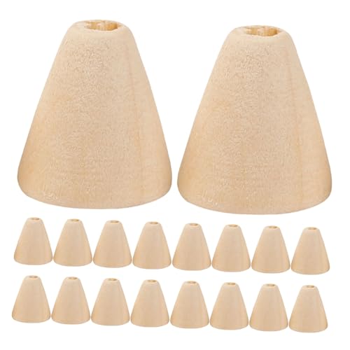Operitacx 200 Stück Handperlenmaterial Abstandsperlen für Armband Schmuck lose Perlen kegelförmige Holzperlen Naturholzperlen Dekorative Holzhandwerksperlen Retro-Holzperlen Hölzern Beige Operitacx 200 Stück Handperlenmaterial Abstandsperlen für Armband Schmuck lose Perlen kegelförmige Holzperlen Naturholzperlen Dekorative Holzhandwerksperlen Retro-Holzperlen Hölzern Beige von Operitacx