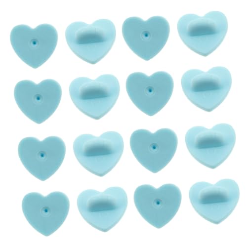 Operitacx 200 Stück Herzförmige Pin Verschlüsse Locking Pin Backs für Anstecker Broschen Namensschilder Geeignet für Hochzeiten Geburtstagsfeiern Valentinstag und Mehr von Operitacx