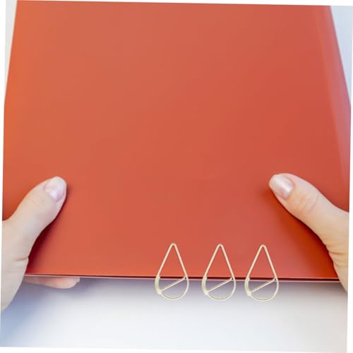 Operitacx 200 Stück Kleine Goldene Metall Büroklammern Kreative Tropfenförmige Papierklammern für Dokumentenorganisation Notizen Schule und Büro Elegante Mini Klammern Operitacx 200 Stück Kleine Goldene Metall Büroklammern Kreative Tropfenförmige Papierklammern für Dokumentenorganisation Notizen Schule und Büro Elegante Mini Klammern von Operitacx