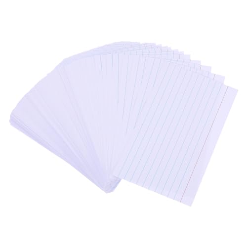Operitacx 200 Stück Liniert Karteikarten Notizkarten Blanko Notizen Tragbare Memo Pads für Schule Büro und Lernen Hochwertige Notizblätter für Studenten von Operitacx