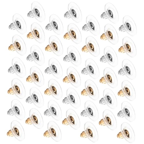 Operitacx 200 Stück Ohrring Verschlüsse für Stecker Langlebige Sichere Earring Backs Geeignet für Schwere Ohrringe und Reparaturfreundlich DIY Schmuckzubehör für Mehrere Piercings von Operitacx