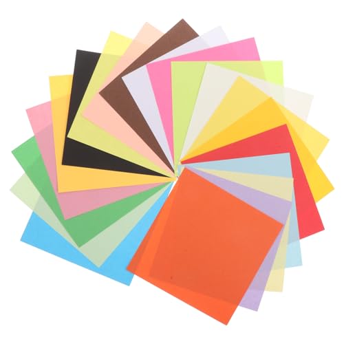 Operitacx 200 Stück Origami Papier 589 Zoll Doppelseitiges Leicht Faltbares Faltpapier – 20 Lebendige Farben – DIY Handwerks Origami Für Anfänger Training Kunsthandwerksprojekte von Operitacx