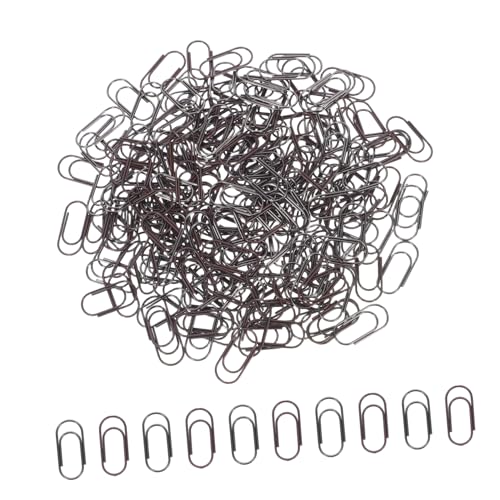 Operitacx 200 Stück Vintage Mini Metall Büroklammern Retro Paper Clips in Rotkupfer und Schwarznickel Starke Haltekraft Vielseitig für Büro Schule Basteln Stilvolle Dokumentenorganisation von Operitacx