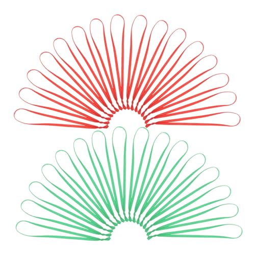 Operitacx 200 Stück Weihnachtsbaum Hängerbänder Rot Grün Leichte Polyester Ornamente Aufhängebänder Dünne Fäden für Christbaumschmuck Festliche Dekorationen Langlebig und Einfach zu Operitacx 200 Stück Weihnachtsbaum Hängerbänder Rot Grün Leichte Polyester Ornamente Aufhängebänder Dünne Fäden für Christbaumschmuck Festliche Dekorationen Langlebig und Einfach zu von Operitacx