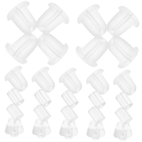 Operitacx 2000 Stück Silikon Ohrring verschlüsse Leicht und Flexibel Sicherer Halt für Ohrstecker Große Kugel Blütenform für Schmuck Selber Machen und DIY Ohrringe Operitacx 2000 Stück Silikon Ohrring verschlüsse Leicht und Flexibel Sicherer Halt für Ohrstecker Große Kugel Blütenform für Schmuck Selber Machen und DIY Ohrringe von Operitacx