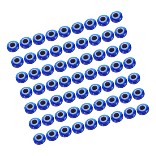 Operitacx 200Stücke Augen Harzperlen Flache Runde Abstandshalter für Schmuckherstellung DIY Armbänder Ohrringe Basteln von Operitacx