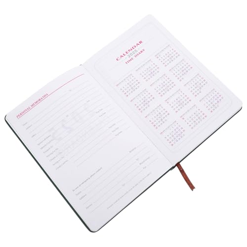 Operitacx 2025 Agenda-buch Monatsplaner Tägliche Agenda Tagesplaner-notizbuch Monatlicher Wochenplaner Stundenplaner-notizblock Täglicher Zeitschriftenplaner Kalenderplaner Papier Dunkelgrün von Operitacx