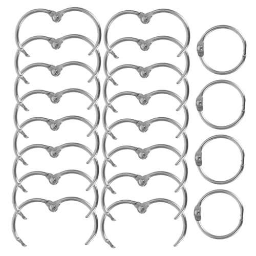 Operitacx 20Stücke Metall Binderringe Schnelle Loseblattbindung für Karteikarten Scrapbooks und Papier Einfache Handhabung für Büro und Schule Langlebige Edelstahlringe Operitacx 20Stücke Metall Binderringe Schnelle Loseblattbindung für Karteikarten Scrapbooks und Papier Einfache Handhabung für Büro und Schule Langlebige Edelstahlringe von Operitacx