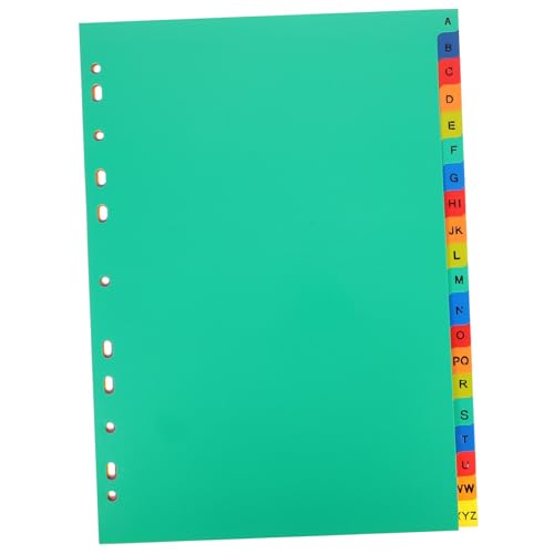 Operitacx 21 Stück Teiliges Register mit Farbige Trennblätter für Ringbücher Vielseitige Notizbuch und Ordner Teiler Praktische Registerkarten für Berichte Präsentationen Büro und Schule von Operitacx