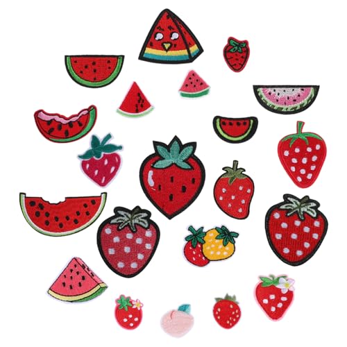 Operitacx 21 Stücke Teiliges Set Süße Gestickte Aufnäher für Kleidung Aufbügeln Aufnähen Fruchtige Designs Wie Erdbeere und Wassermelone für Taschen und Diy Projekte Operitacx 21 Stücke Teiliges Set Süße Gestickte Aufnäher für Kleidung Aufbügeln Aufnähen Fruchtige Designs Wie Erdbeere und Wassermelone für Taschen und Diy Projekte von Operitacx