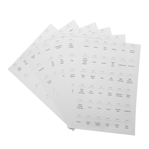 Operitacx 216 Stück Gewürzglas Etiketten Selbstklebend Wasserdichte Aufkleber für Küche und Klassifizierungsetiketten für Gewürze und Flaschen Praktische Beschriftungslösungen Operitacx 216 Stück Gewürzglas Etiketten Selbstklebend Wasserdichte Aufkleber für Küche und Klassifizierungsetiketten für Gewürze und Flaschen Praktische Beschriftungslösungen von Operitacx