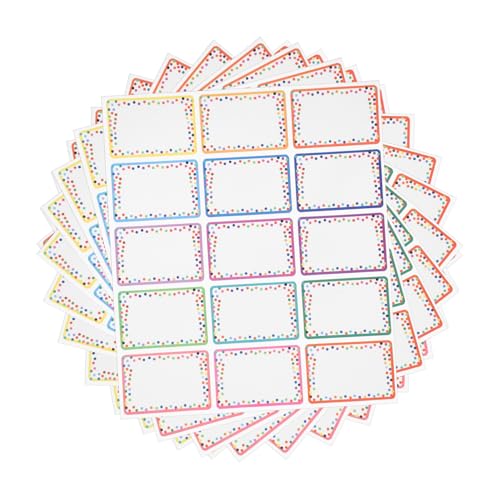 Operitacx 23 Blatt Aufkleber für Namensschilder Schilderaufkleber selbstklebende Etikettenaufkleber Namensaufkleber leere Aufkleberetiketten Tags-Aufkleber Aufkleber aus synthetischem Papier von Operitacx