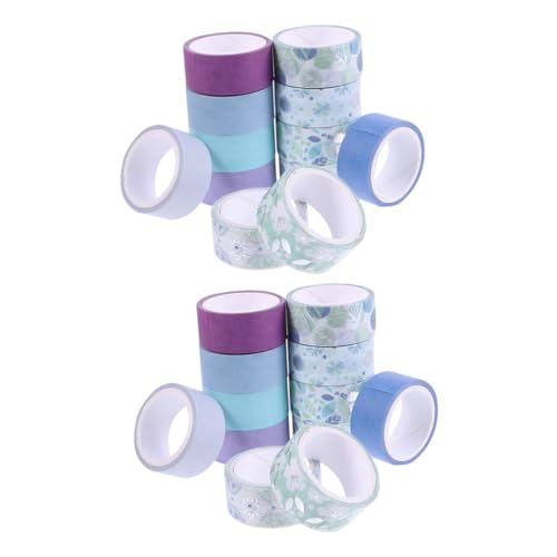 Operitacx 24 Rollen Washi Tape Set Buntes Dekoratives Klebeband für Scrapbooking Journal DIY Basteln mit Klarem Design und Einfachem Abreißen Vielseitig Einsetzbar für Planer und Geschenke von Operitacx